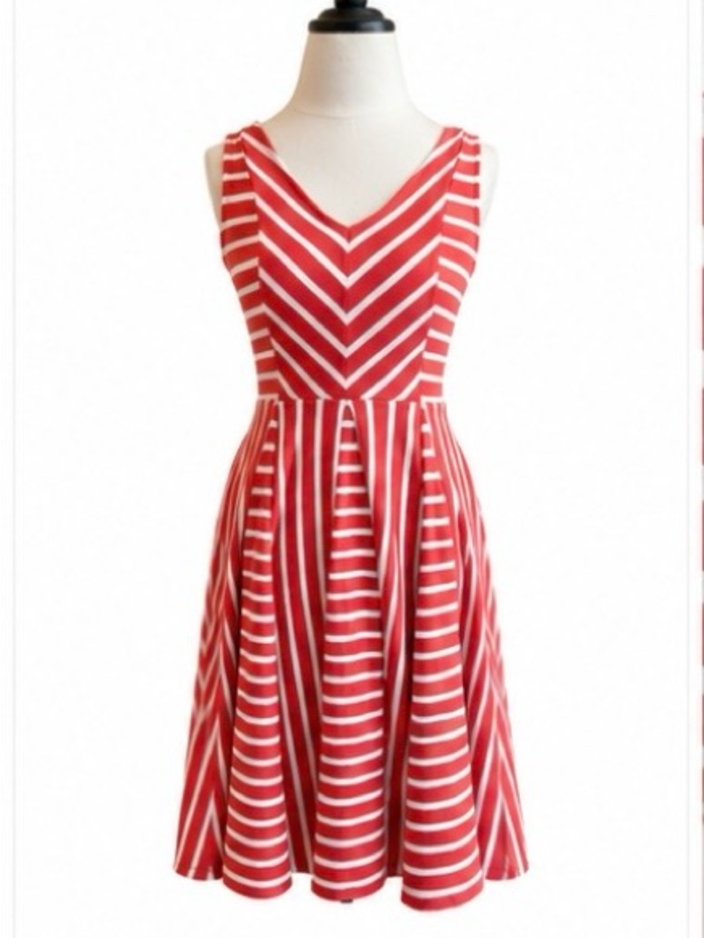 Anthropologie Saturday Sunday Orange/Coral Fit & Flare Sundress Size XS